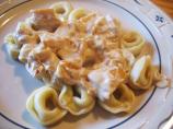 Pasta With Bell-Pepper-Onion-Sauce. Photo by Acadia*