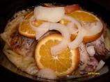 Orange Pork Carnitas. Photo by chocoholic in AZ