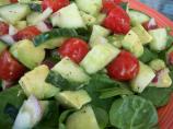 Atkins Cucumber-Avocado Salad With Cumin Dressing