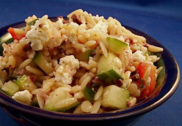 Greek Orzo Salad. Photo by PaulaG
