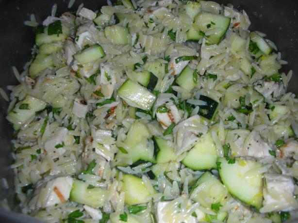 Lemon Orzo Salad With Zucchini And Fresh Herbs. Photo by JackieOhNo!