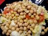 Chickpea and Fresh Tomato Couscous With Curry Dressing. Recipe by Elise and family