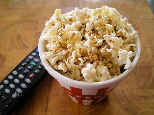Cacio E Pepe Popcorn. Photo by Julie B's Hive