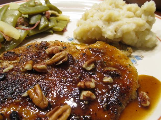 Pecan Chicken With Bourbon Sauce. Photo by Buzymomof3