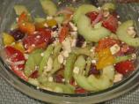 Greek Tomato Salad With Feta Cheese and Olives