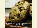 Chocolate Chip Raspberry Cream Cheese Drops