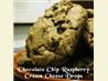 Chocolate Chip Raspberry Cream Cheese Drops