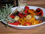 Grilled Peppers With Olives and Feta Cheese