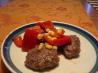 Teriyaki Ground Beef Paillards With Corn and Red Pepper Relish. Recipe by katii