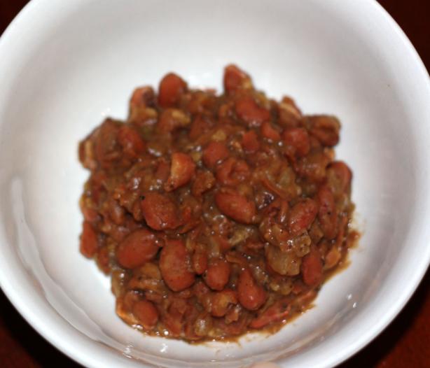 Spicy Refried Beans With Bacon. Photo by E. Nigma