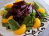 Beet, Mandarin Orange and Spinach Salad. Recipe by TasteTester