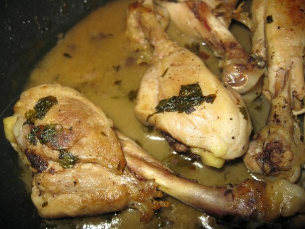 Chicken Drumstick Saut&eacute;. Photo by threeovens