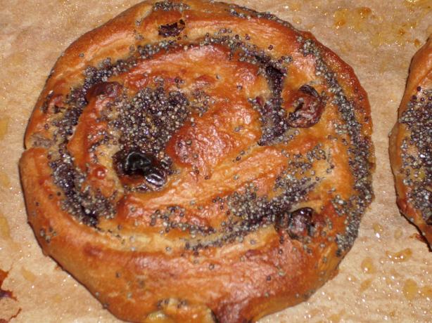 Poppy Seed Cherry Raisin Pinwheels. Photo by Lalaloula