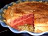 Rhubarb Scone Cake