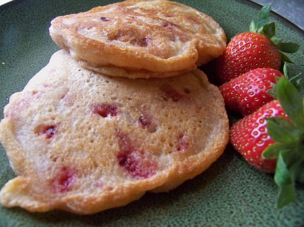 Healthy, Vegan and Terrific Strawberry Pancakes. Photo by Prose