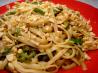 Linguine With Snow Peas, Cucumber, and Peanut Sauce. Recipe by kittycatmom