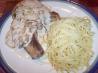 Pork Chop Saute With Caramelized Onions and Balsamic Dijon Cream