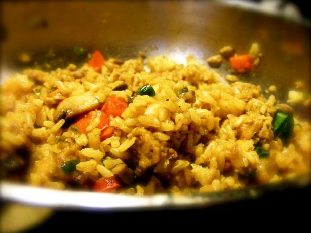 Mushroom Pineapple Fried Brown Rice With Tempeh. Photo by Kozmic Blues