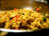 Mushroom Pineapple Fried Brown Rice With Tempeh. Recipe by Kozmic Blues