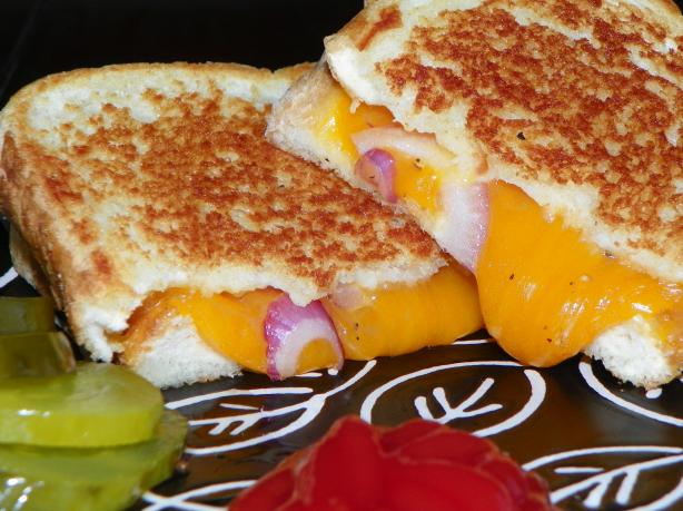 Kristen's Grilled Cheese and Red Onion Sandwich. Photo by Baby Kato