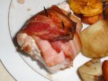 Bacon Wrapped, Cheese Stuffed Chicken! Yum Yum. Photo by djmastermum