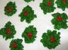 Christmas Holly Wreath Clusters