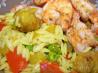 Sunset Orzo With Spanish Shrimp. Recipe by Boomette
