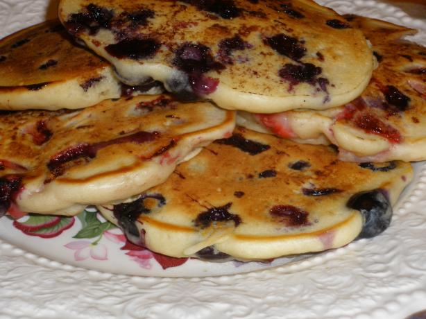 Strawberry Pancakes from Rachael Ray. Photo by Cilantro in Canada