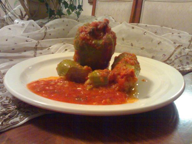 Cousa Mashi - Arabic Stuffed Zucchini. Photo by Cookie Jarvis
