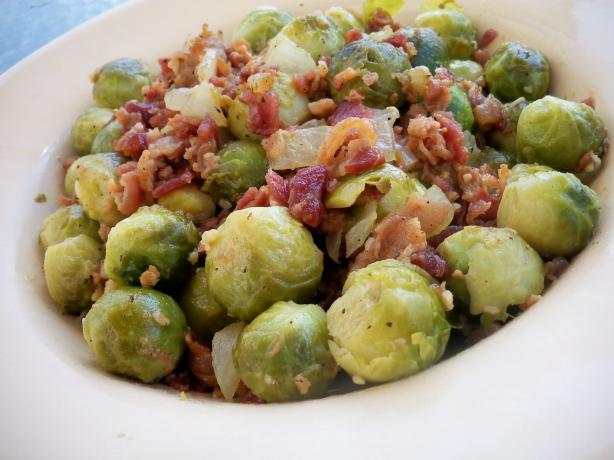 Bacon Brussels Sprouts (Yum!). Photo by *Parsley*