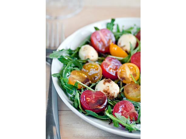 Fresh Mozzarella & Tomato Salad With Balsamic Vinaigrette. Photo by Aaliyah's&Aaron'sMum