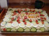 Savoury Sandwich Cake-Smorgastorta. Photo by mummamills