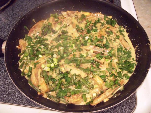 Spicy Eggplant and Green Bean Curry. Photo by Maryland Jim