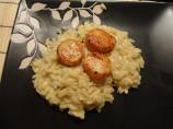 Seared Scallops or Shrimp With Orzo Risotto