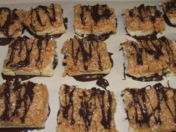 Samoas Bars - Just Like the Girl Scout Cookies!. Photo by Greeny4444