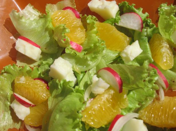 Spring Greens With Orange Curry Dressing. Photo by MsPia