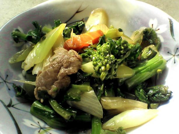 Japanese Homestyle Green Vege Plus Pork Chops. Photo by rrxtn