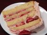 Vanilla Cake With Strawberry Cream Frosting