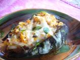 Poblanos Stuffed With Cheddar and Chicken