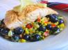 Lemon Grilled Salmon With Corn Salad. Recipe by WiGal