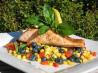 Lemon Grilled Salmon With Corn Salad