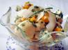Mushroom and Red Pepper Salad, Chive Vinaigrette. Recipe by Annacia