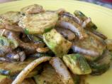 Cucumber/onion/avocado salad. Photo by *Parsley*