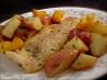 Tilapia and Ginger-Sesame Roasted Vegetables. Recipe by cathianne