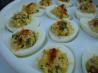 No Mayo Stuffed Eggs. Recipe by Elisabetta47
