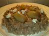 Red Wine and Goats Cheese Risotto With Caramelised Baby Onions. Recipe by Shuzbud