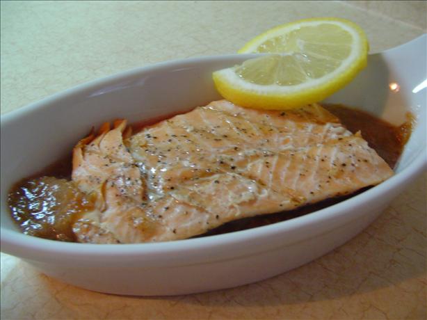 Roasted Salmon and Rhubarb. Photo by CountryLady