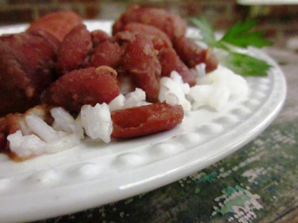 Awesome Red Beans and Rice. Photo by gailanng