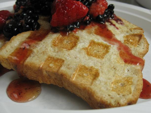 Waffle-Style French Toast. Photo by brokenburner