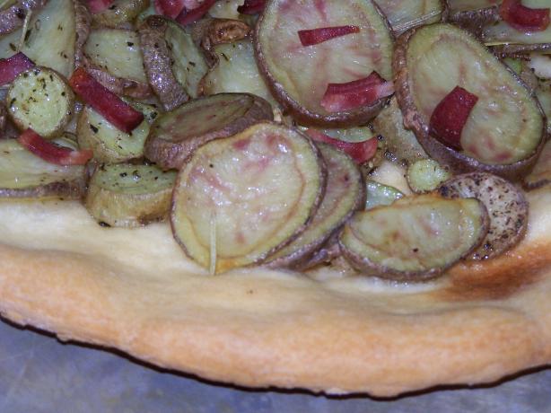 Potato and Rosemary Pizza. Photo by Chef Jean